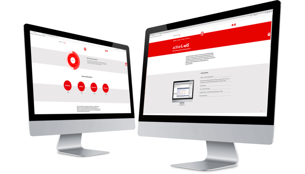 Website von active logistics