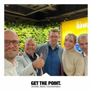 Get The Point-Markenmanagerin Corinna mit unserem Kunden Telekom bei Event Markenmacht Event in Hamburg