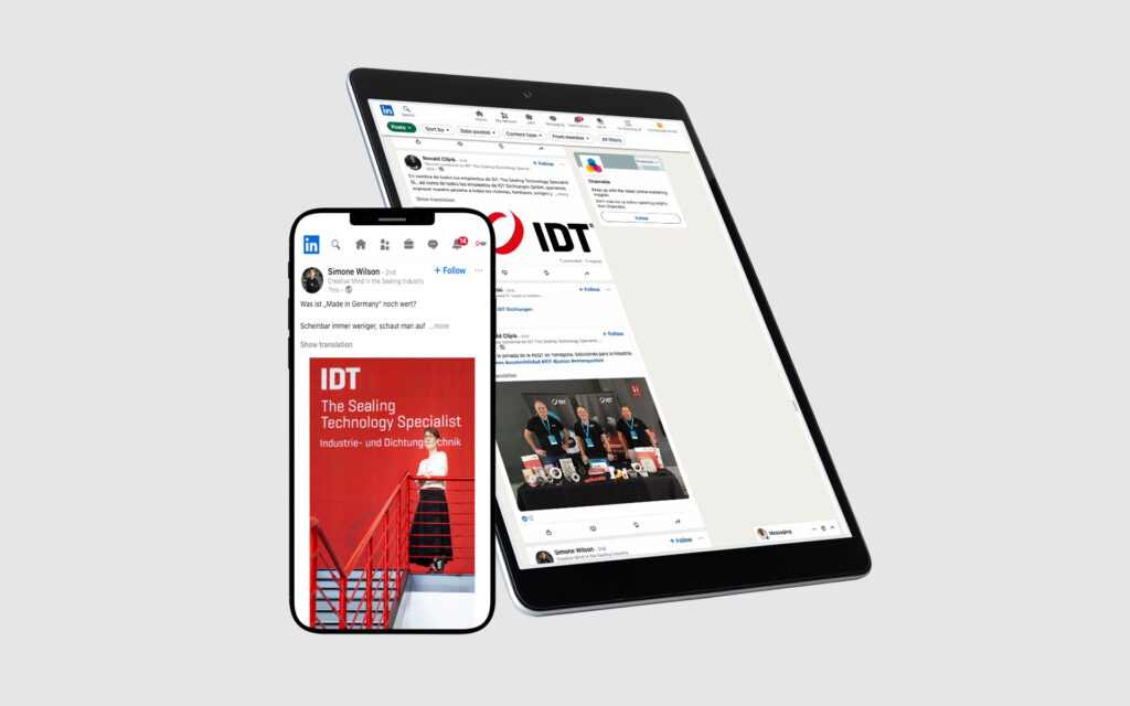 Mockup IDT Social-Media Corporate-Kanal