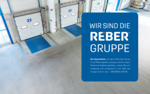 Eine Grafische Abbildung der Selbstbeschreibung für REBER Logistik. Unser Kunde für Unternehmenskommunikation in der Logistik.