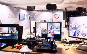 Hinter der Kamera der CERATIZIT Broadcasting-Sendung