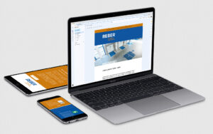 Responsive Ansichten von Reber Newsletter 