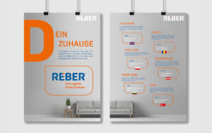 Posterserie zur internen Kommunikation der Identität.