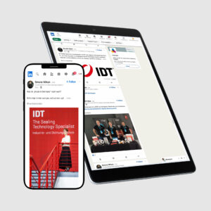 Mockup für Corporate-kanal Linkedin