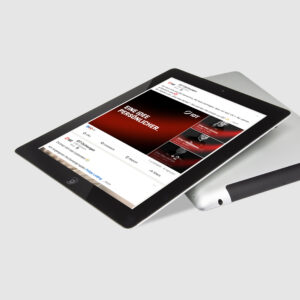 Mockup mit IDT Jubiläumsposting auf LinkedIn.