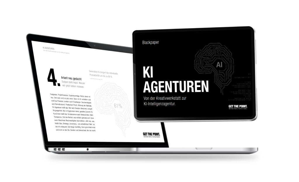 Mockup zum Thema KI Agenturen
