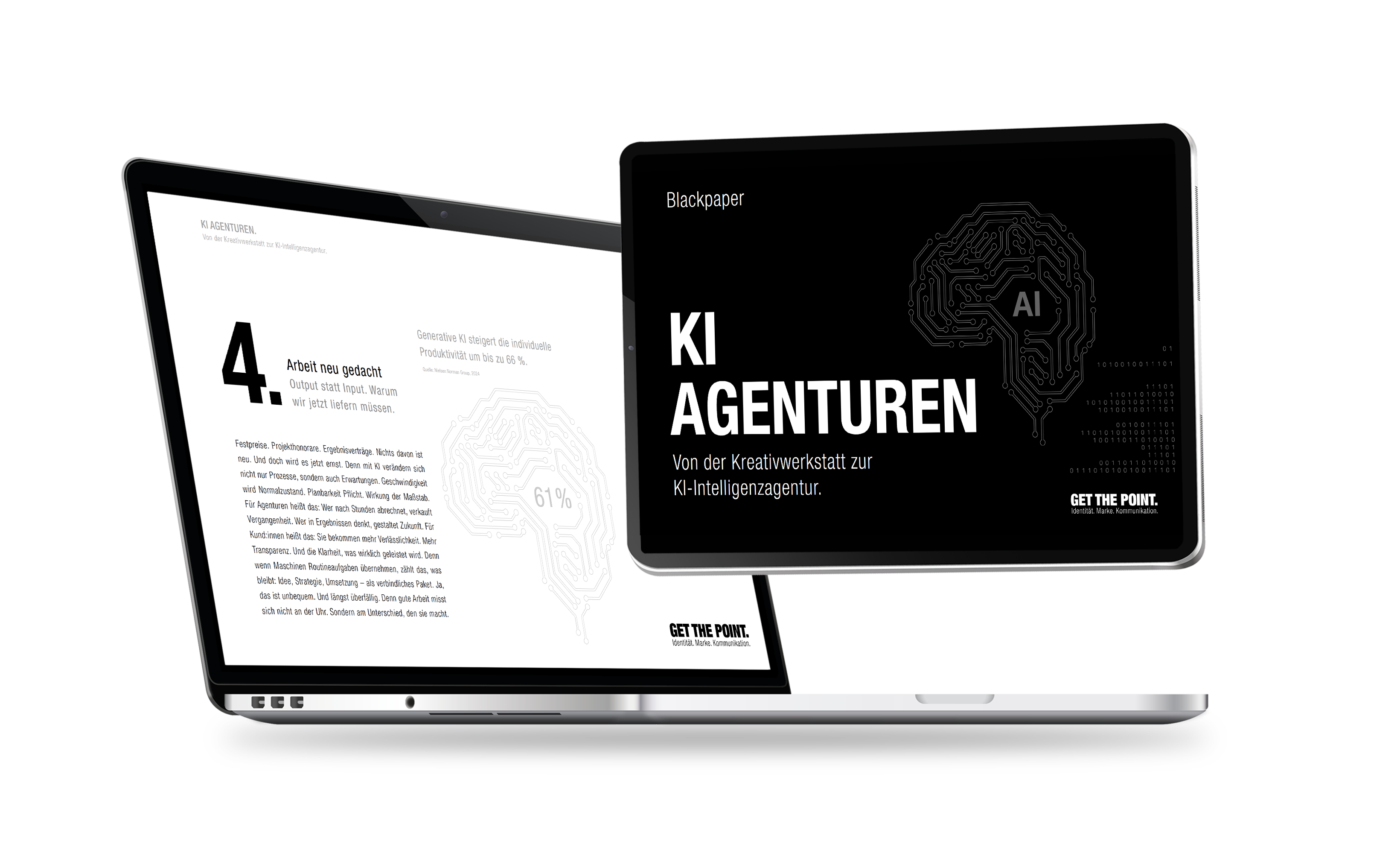 Mockup zum Thema KI Agenturen